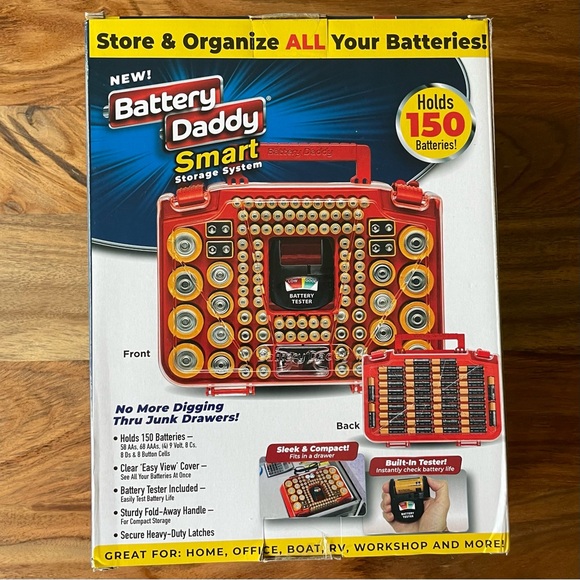 NWT Battery Daddy - Battery Organizer and Storage Unit - Picture 8 of 8
